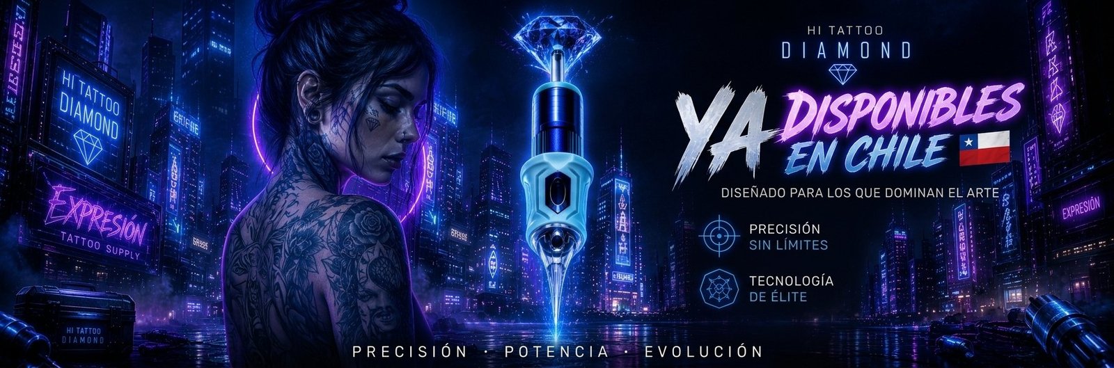 Hi Tattoo Diamond · ya disponibles en Chile
