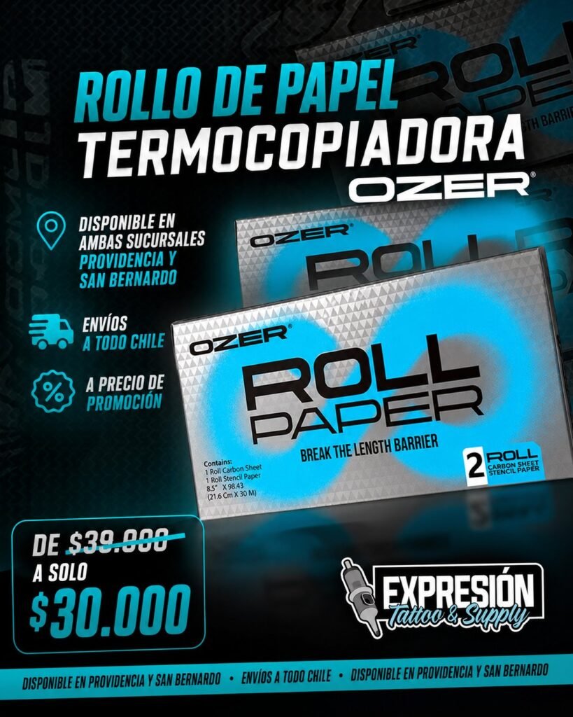 Rollo de papel termocopiadora OZER